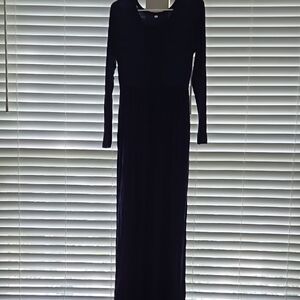 Elegant Black Long Sleeve Dress